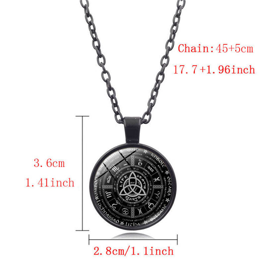 Time Gem Necklace, Year Difference Wheel Necklace