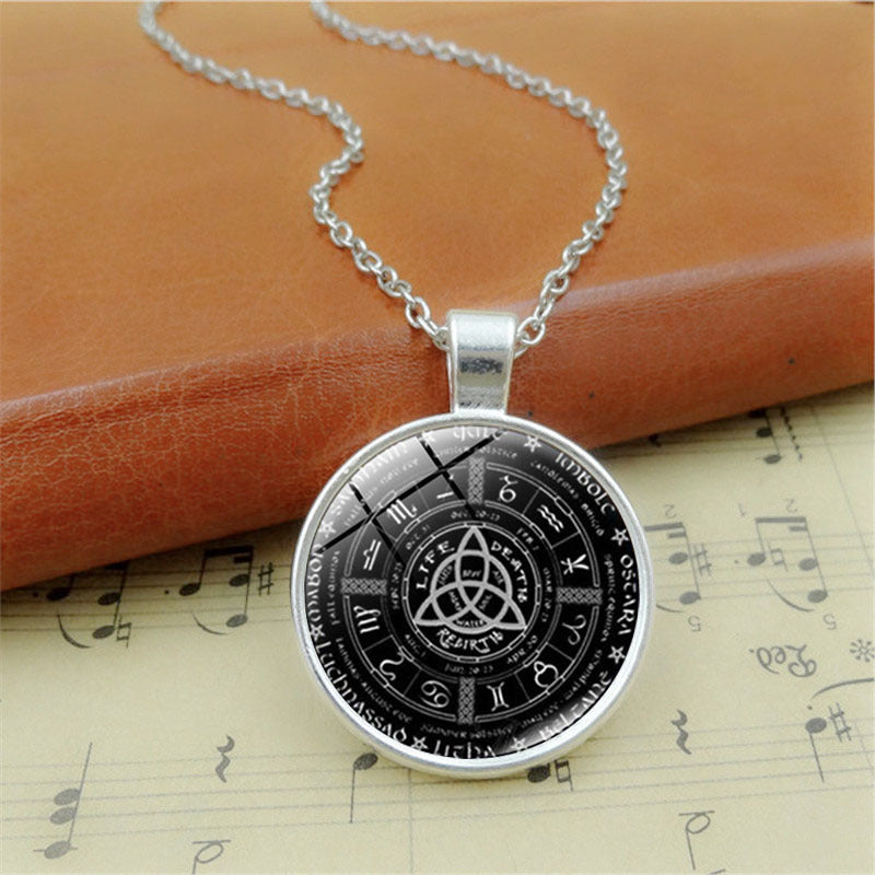 Time Gem Necklace, Year Difference Wheel Necklace