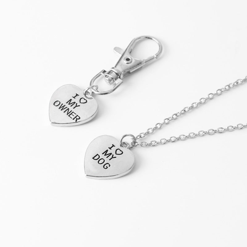 Dog Bone Necklace and Heart Necklace for Pets