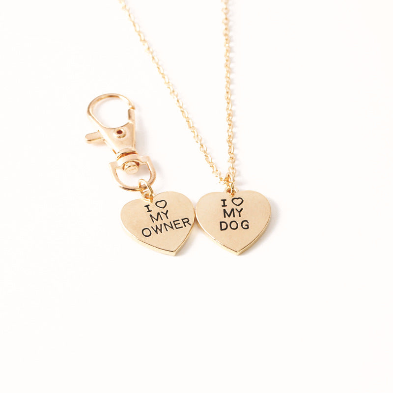 Dog Bone Necklace and Heart Necklace for Pets