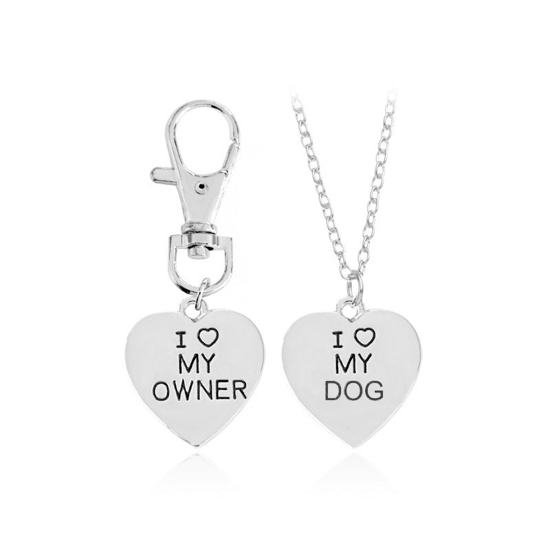 Dog Bone Necklace and Heart Necklace for Pets