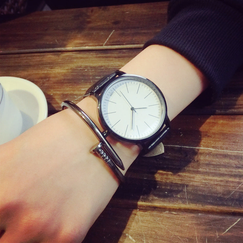 Vintage Leather Korean Style Quartz Couple Watches