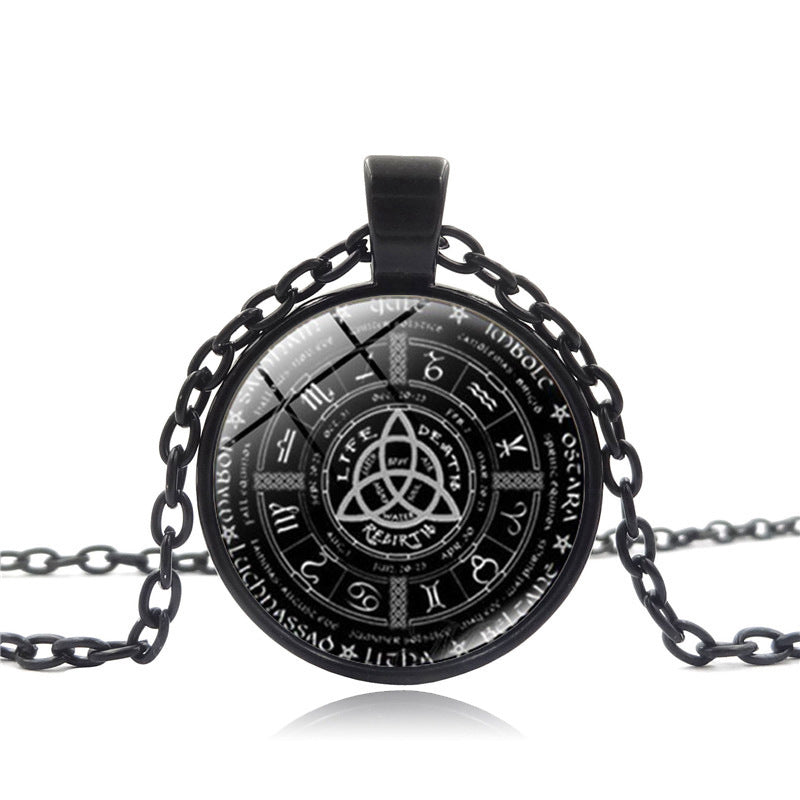 Time Gem Necklace, Year Difference Wheel Necklace
