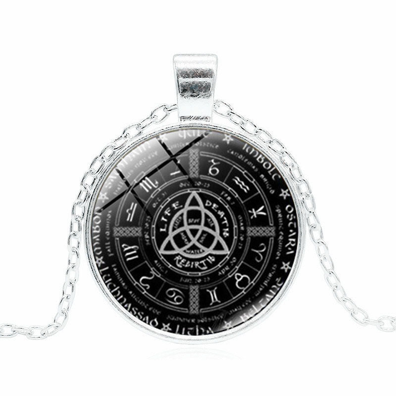 Time Gem Necklace, Year Difference Wheel Necklace