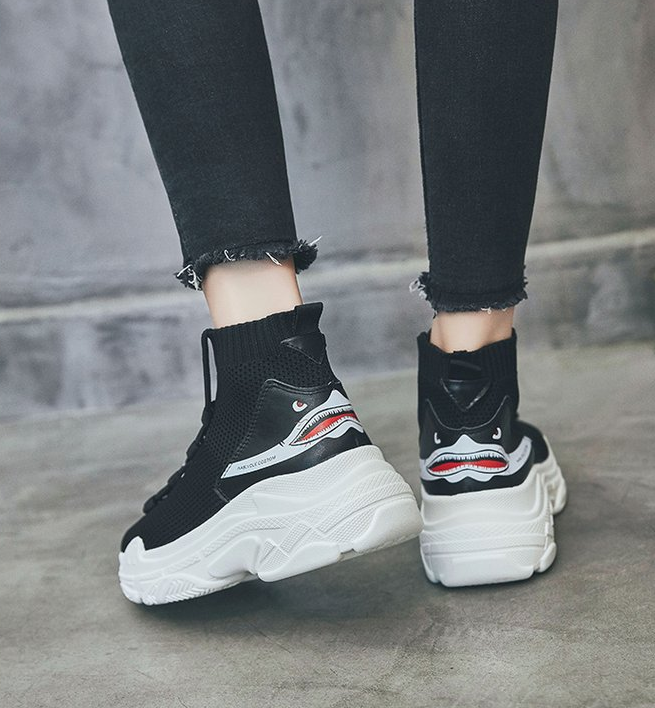 Socks Shoes, High-Top Sports Shoes, Sneakers