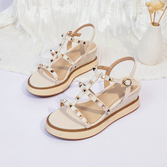 Women's High Heels Rivet Bridesmaid Sandals - New Style