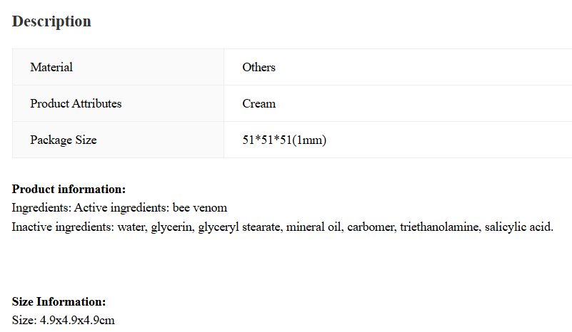 Skin Care Cream