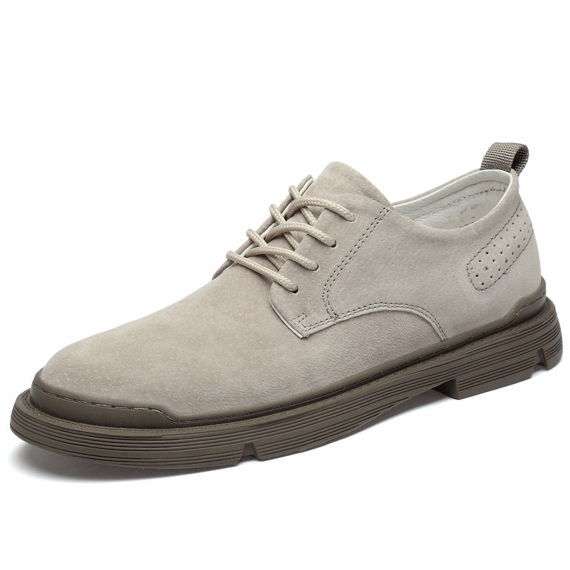 Men's Leather Casual Outdoor Shoes - Trendy Work Shoes